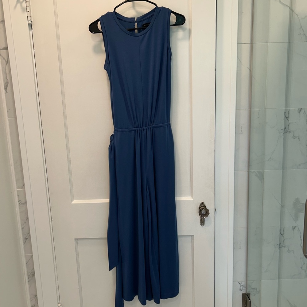 Banana Republic Blue Sleeveless Jumpsuit